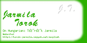 jarmila torok business card